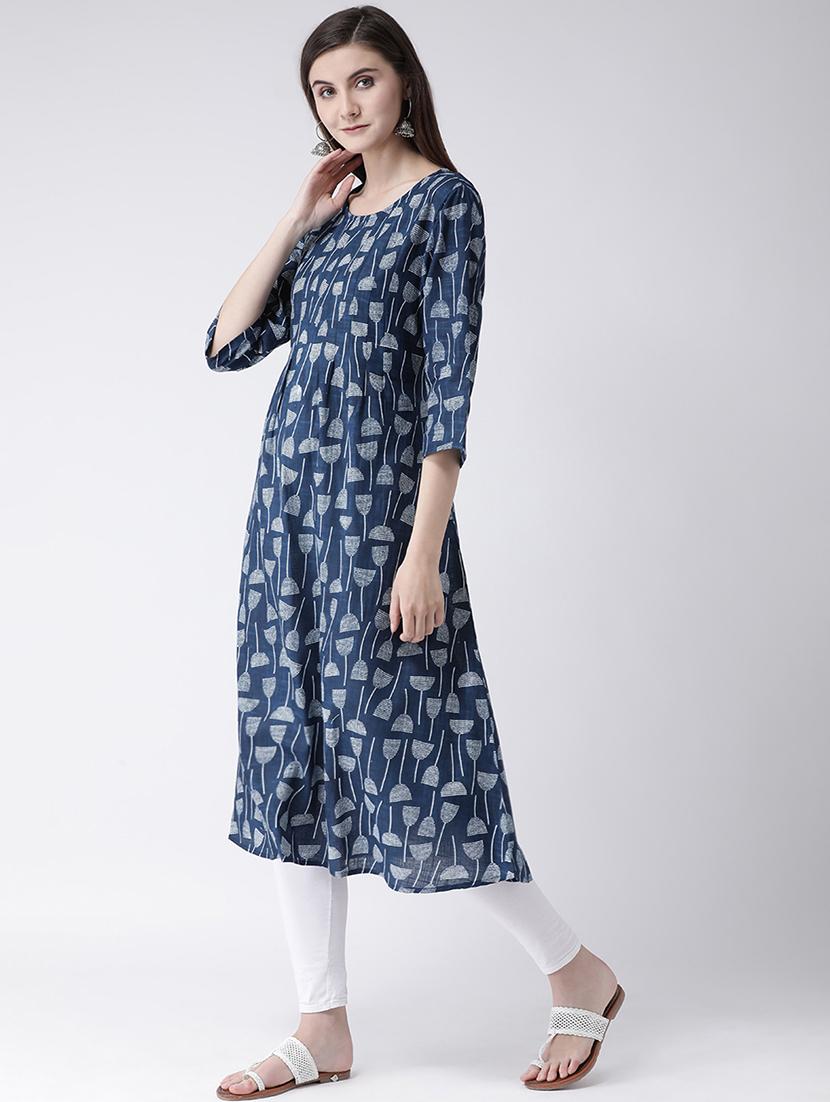 floral a-line kurta - 16955474 - Zoom Image - 2