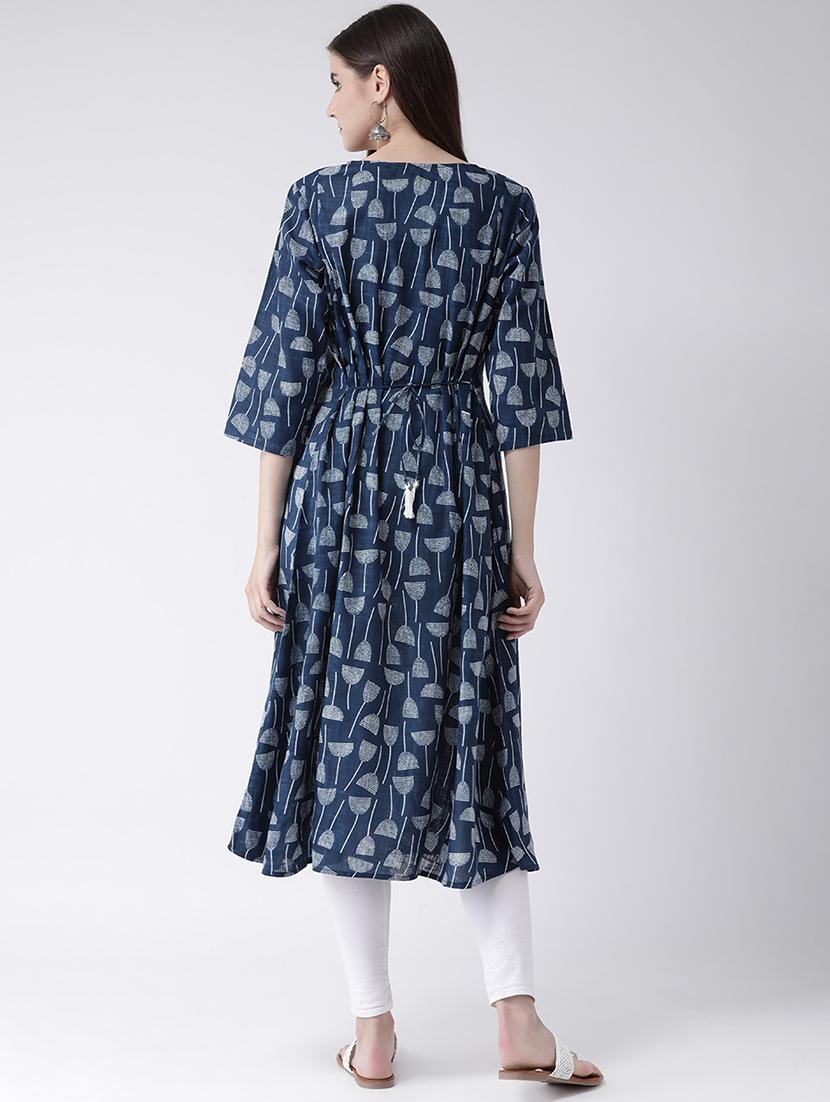 floral a-line kurta - 16955474 - Zoom Image - 3