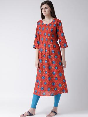 floral a-line kurta - 16955475 - Standard Image - 2