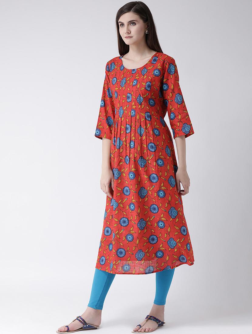 floral a-line kurta - 16955475 - Zoom Image - 2