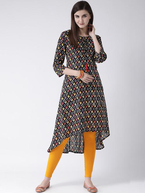ikat print a-line kurta - 16955478 - Standard Image - 1