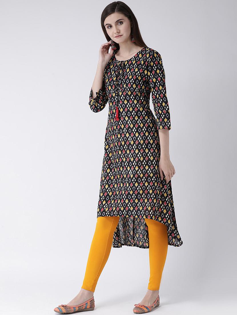 ikat print a-line kurta - 16955478 - Zoom Image - 2