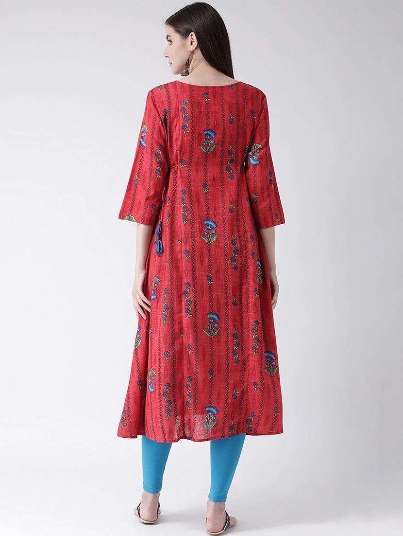floral print a-line kurta - 16955481 - Zoom Image - 3
