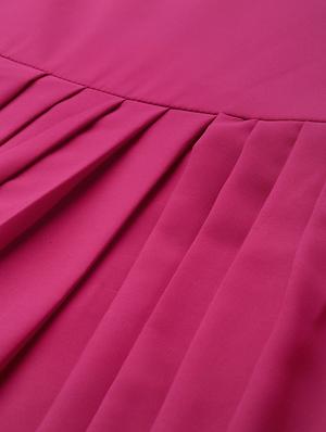 purple synthetic dress with coat - 16955857 - Standard Image - 6