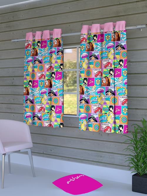 disney princess kids window curtain (pack of 2) - 16955935 - Standard Image - 1