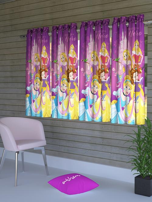 disney princess kids window curtain (pack of 4) - 16955945 - Standard Image - 1