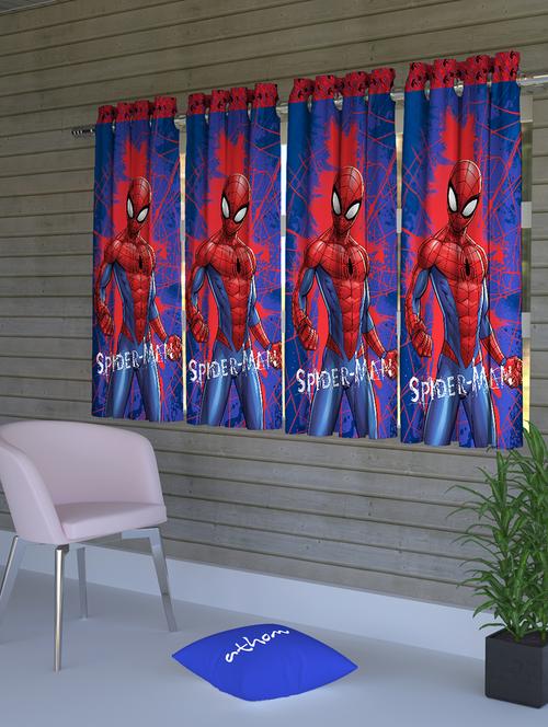 marvel spiderman kids window curtain (pack of 4) - 16955954 - Standard Image - 1
