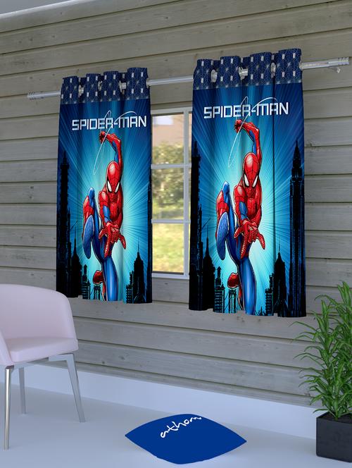 marvel spiderman kids window curtain (pack of 2) - 16955962 - Standard Image - 1