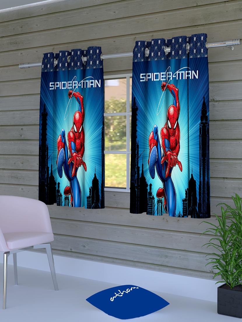 marvel spiderman kids window curtain (pack of 2) - 16955962 - Zoom Image - 1