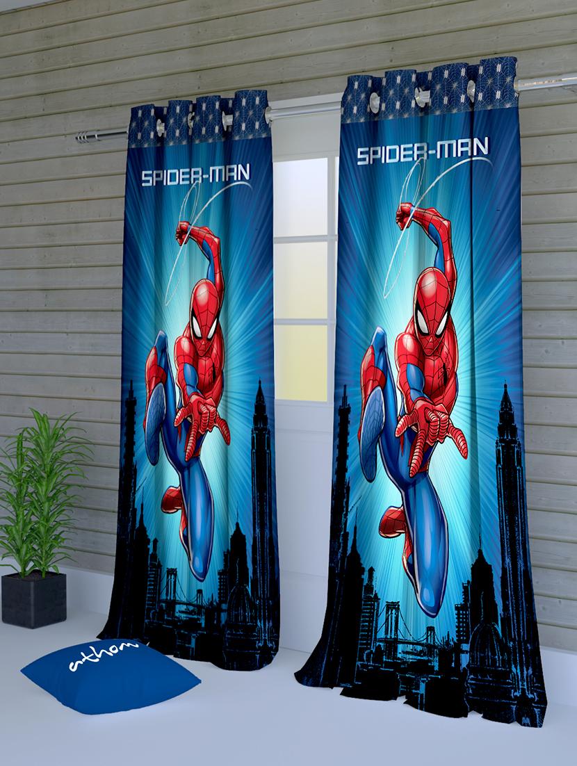 marvel spiderman kids door curtain (pack of 2) - 16955965 - Zoom Image - 1