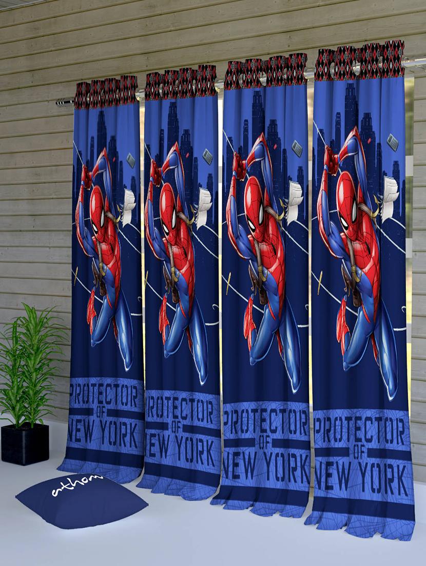 marvel spiderman kids door curtain (pack of 4) - 16955975 - Zoom Image - 1