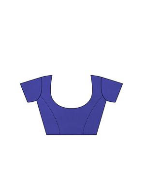 self design bordered saree with blouse - 16955992 - Standard Image - 4