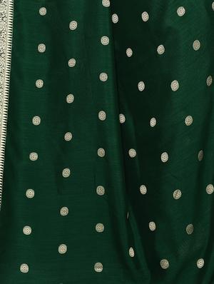 self design bordered saree with blouse - 16955995 - Standard Image - 3