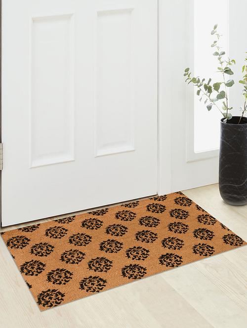 premium quality heavy duty damask printed coir mat - 16956032 - Standard Image - 1