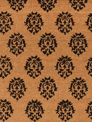 premium quality heavy duty damask printed coir mat - 16956032 - Standard Image - 2