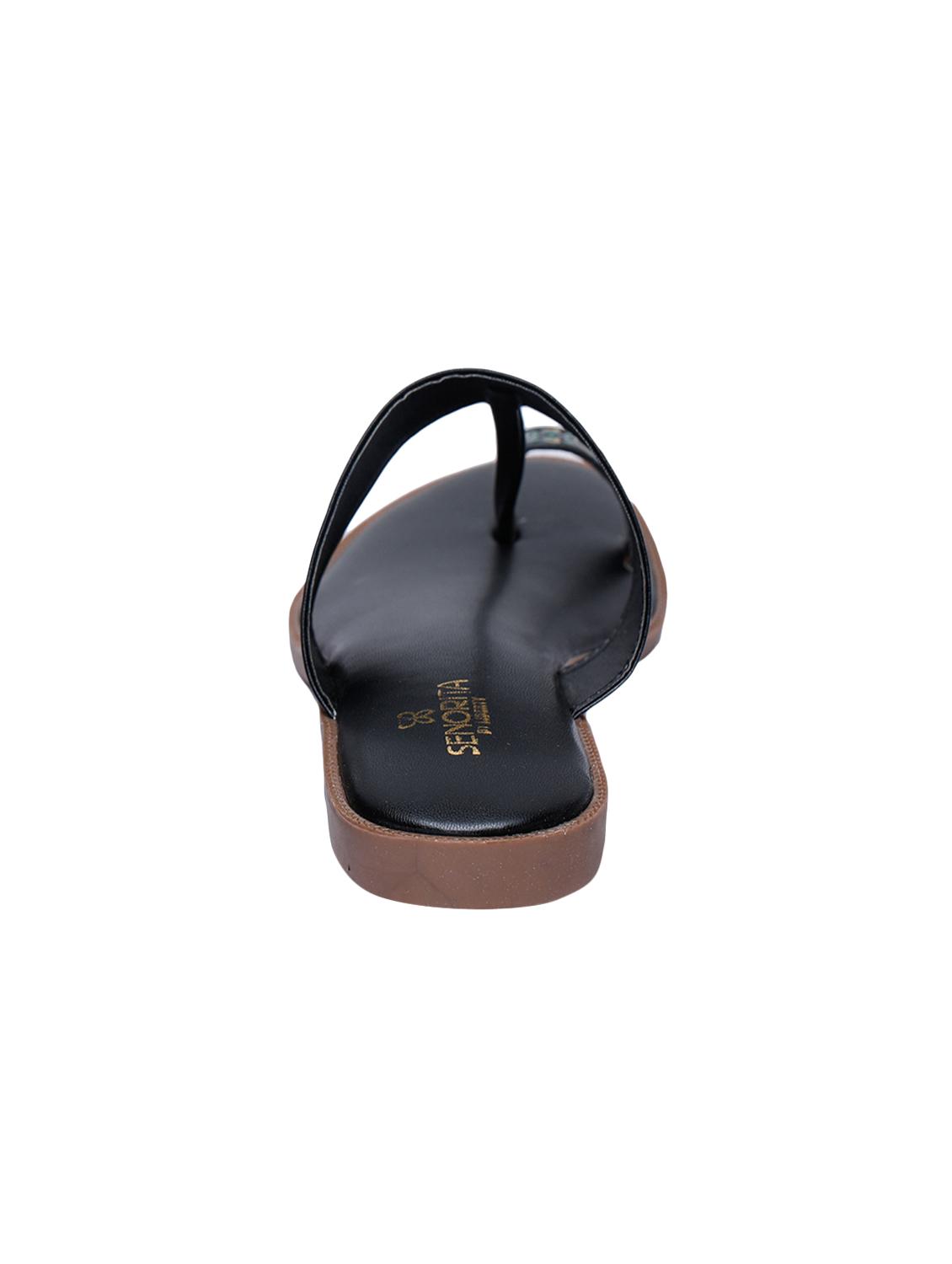 black one toe sandals - 16956421 - Zoom Image - 3