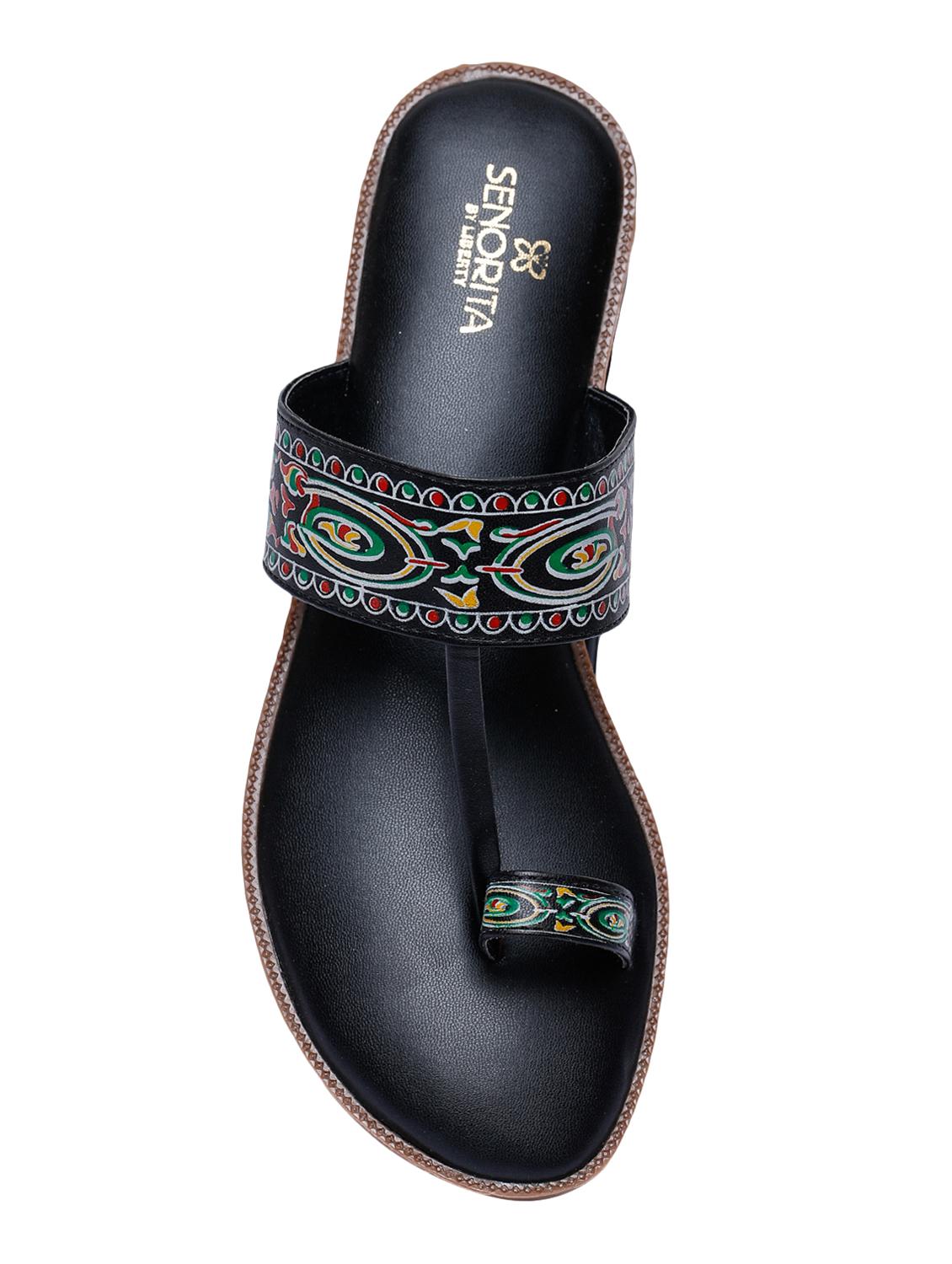 black one toe sandals - 16956421 - Zoom Image - 4