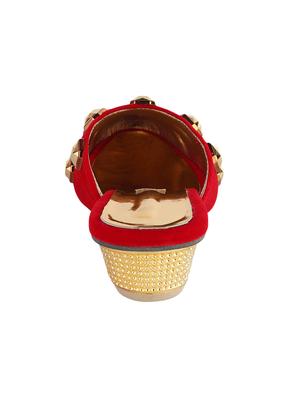 red slip on mules - 16956448 - Standard Image - 3