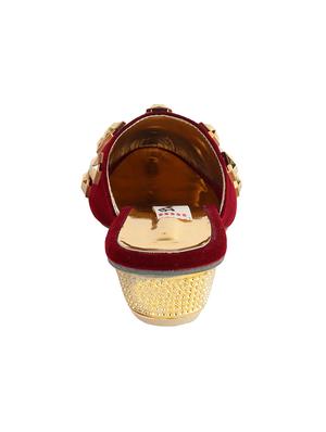 maroon slip on mules - 16956449 - Standard Image - 3