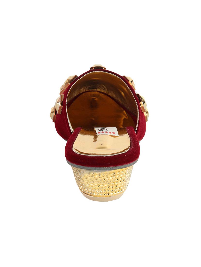 maroon slip on mules - 16956449 - Zoom Image - 3