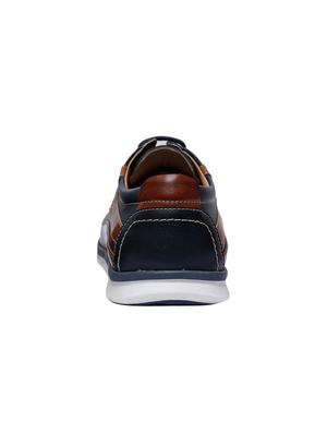navy blue lace up sneakers - 16956475 - Standard Image - 3