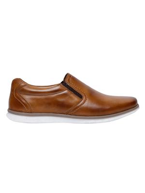 tan slip on casual shoes - 16956478 - Standard Image - 2