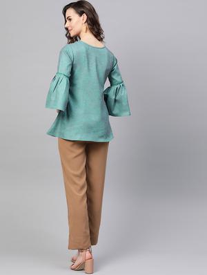bell sleeved top and trouser set - 16956596 - Standard Image - 3