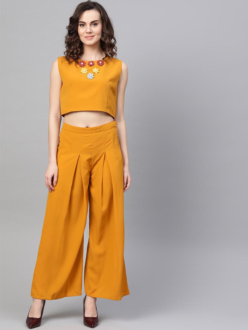 crop top & palazzo with shrug - 16956597 - Zoom Image - 5