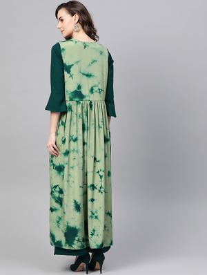 crop top & palazzo with shrug - 16956598 - Standard Image - 3