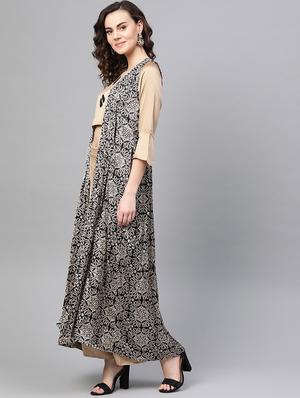 crop top & palazzo with shrug - 16956599 - Standard Image - 2