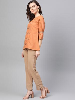 bell sleeved top and trouser set - 16956600 - Standard Image - 2