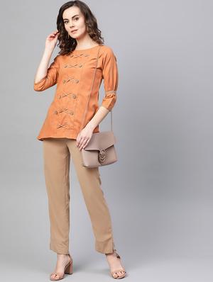 bell sleeved top and trouser set - 16956600 - Standard Image - 4
