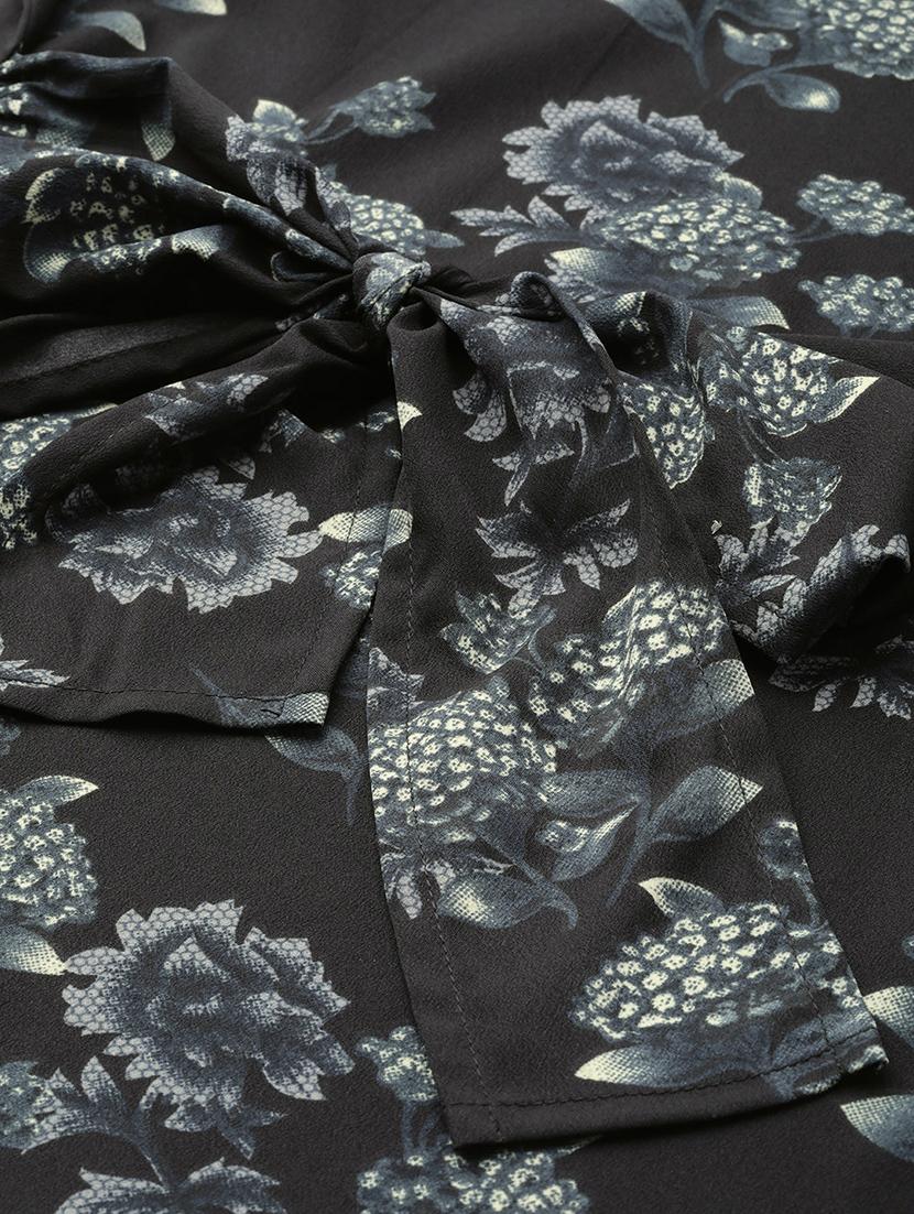 tie front floral top - 16956601 - Zoom Image - 5