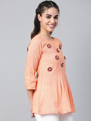 pleat detail embellished top - 16956605 - Standard Image - 2