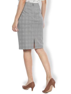 high rise checkered pencil skirt - 16956773 - Standard Image - 2