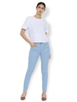 round neck grid pattern shirt - 16956777 - Standard Image - 3