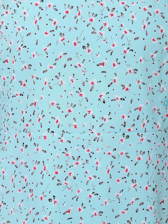 round neck floral a-line dress - 16956795 - Zoom Image - 4