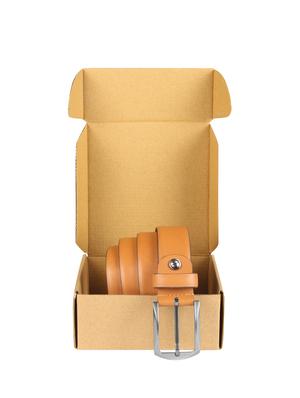 brown leather belt - 16957103 - Standard Image - 5