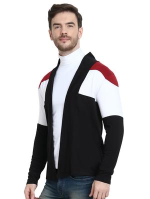 black color block shrug - 16957223 - Standard Image - 2
