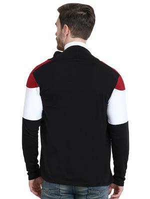 black color block shrug - 16957223 - Standard Image - 3