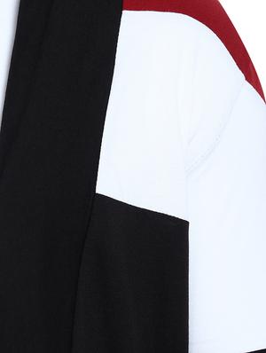 black color block shrug - 16957223 - Standard Image - 6