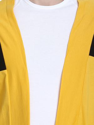 yellow color block shrug - 16957224 - Standard Image - 5
