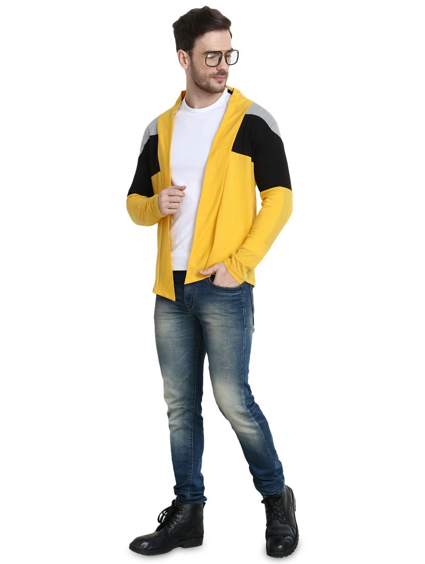 yellow color block shrug - 16957224 - Zoom Image - 4