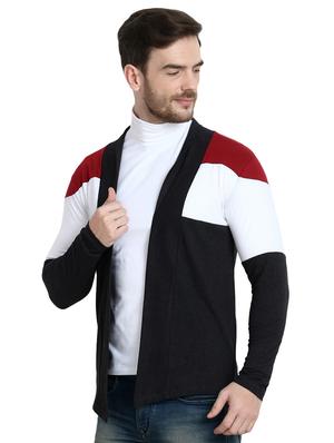 black color block shrug - 16957225 - Standard Image - 2