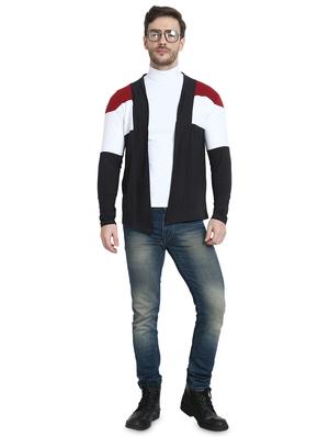 black color block shrug - 16957225 - Standard Image - 4