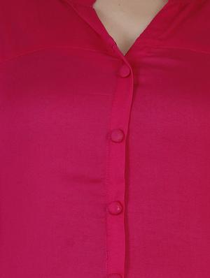 solid straight kurta - 16957230 - Standard Image - 4