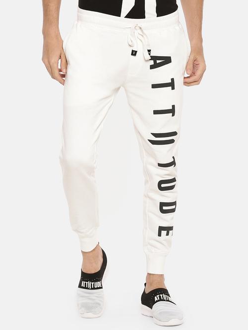 white printed jogger - 16957236 - Very Small Image - 1