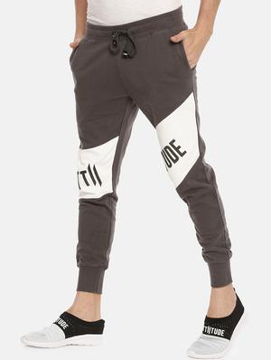 grey printed jogger - 16957249 - Standard Image - 2