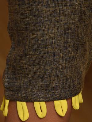 contrast solid straight kurta - 16957252 - Standard Image - 5