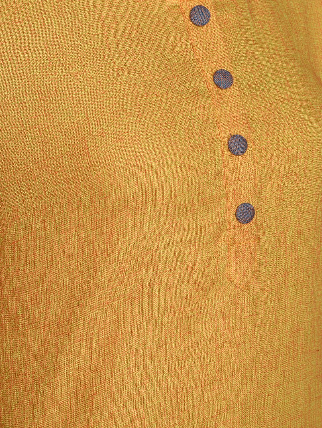contrast solid straight kurta - 16957264 - Zoom Image - 6